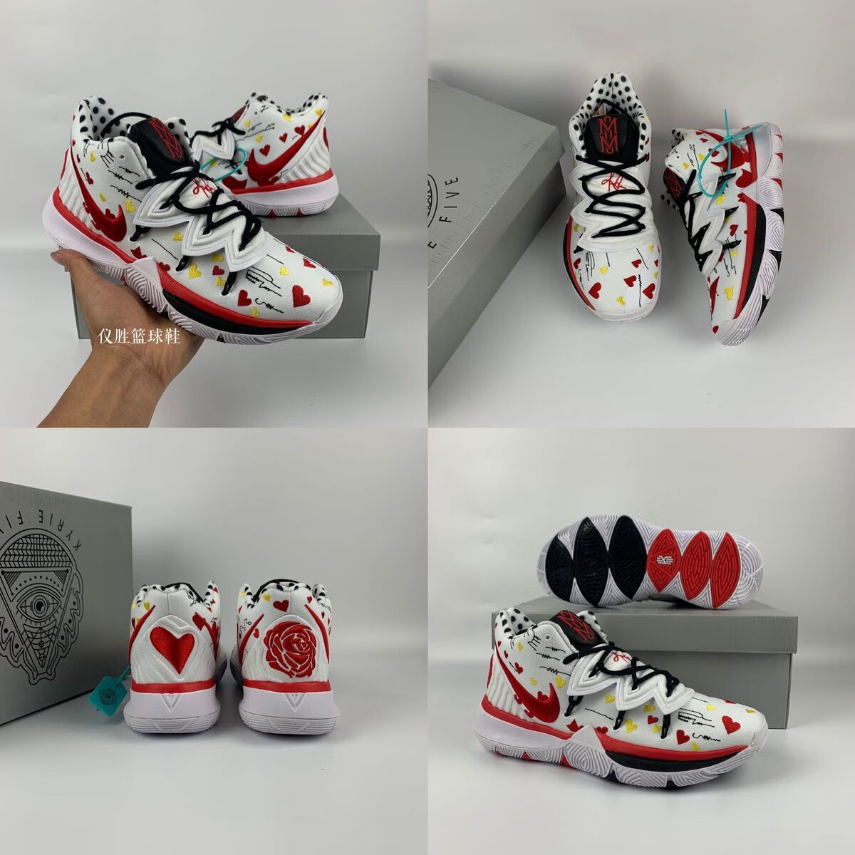 欧文5代篮球鞋笑脸埃及联名上帝之眼全明星黑人月高帮男女款战靴6