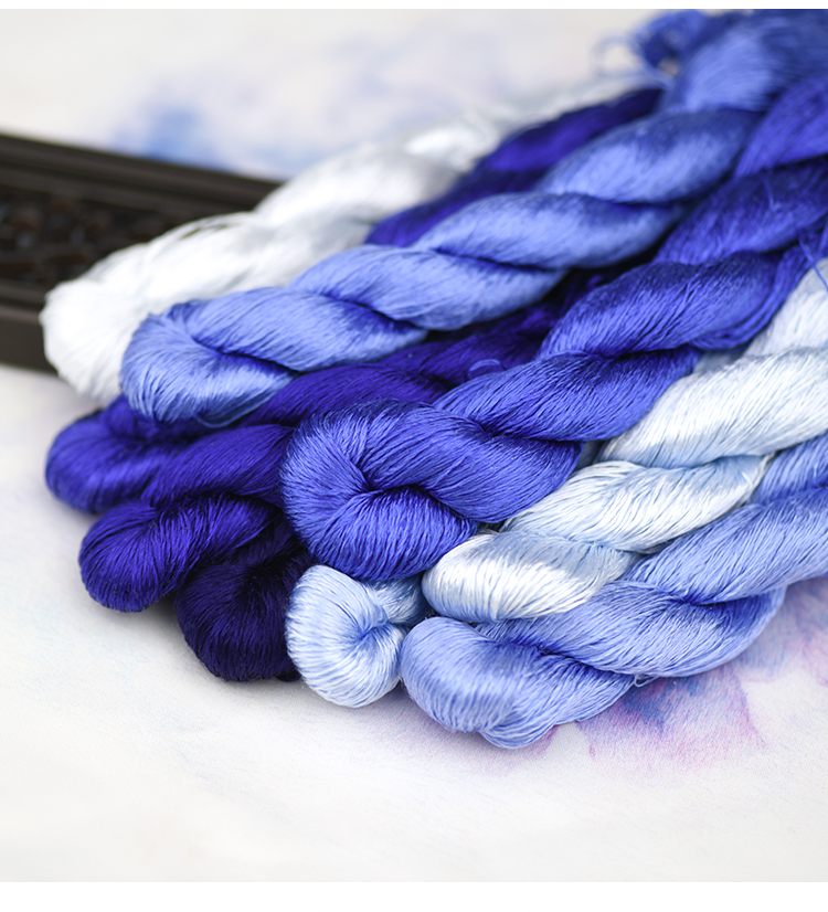 绣匠81号缠花桑蚕丝线大支绣线苏绣缠花绒花手工绣花线刺绣线用线士林