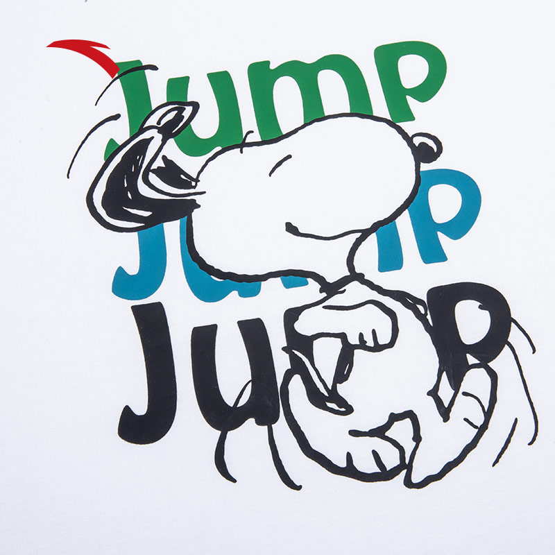 安踏休闲男生t恤2022春季新款宽松时尚短袖男士百搭舒适运动短袖冰粉