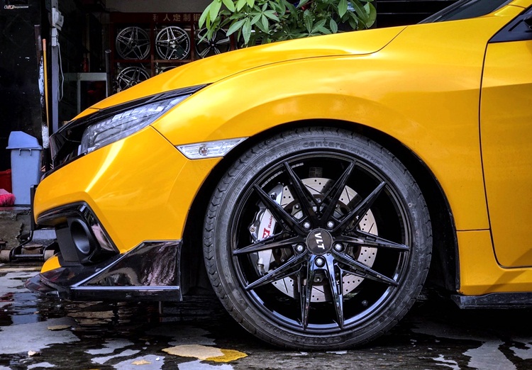 禧迪郎 vlt高品质改装轮毂v009深内凹适用思域高尔夫ats英诗派影豹蒙