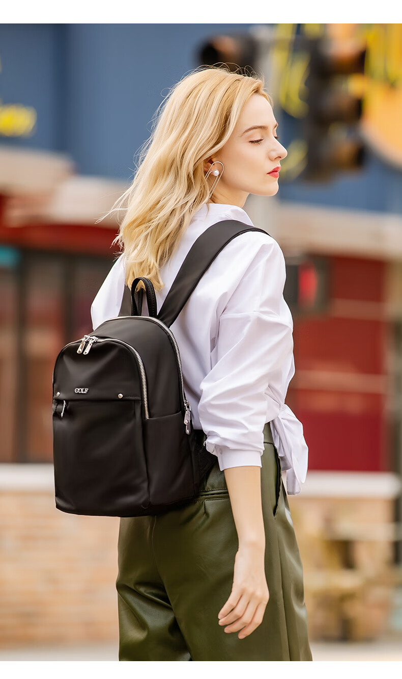 GOLF Women's Backpack, Water-Resistant, Large Capacity Student Schoolbag, IPad Laptop Bag, Travel Bag, Versatile Commuter Backpack for Wome 14