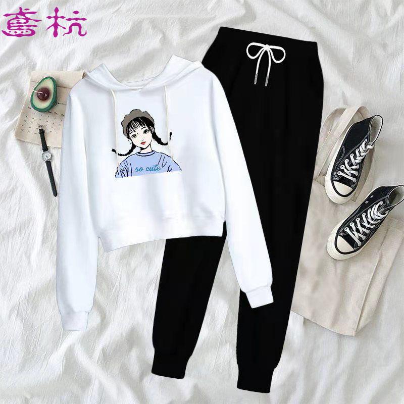 特别特insis女装aritziatna套装女学生春秋季休闲连帽卫衣女哈伦裤两