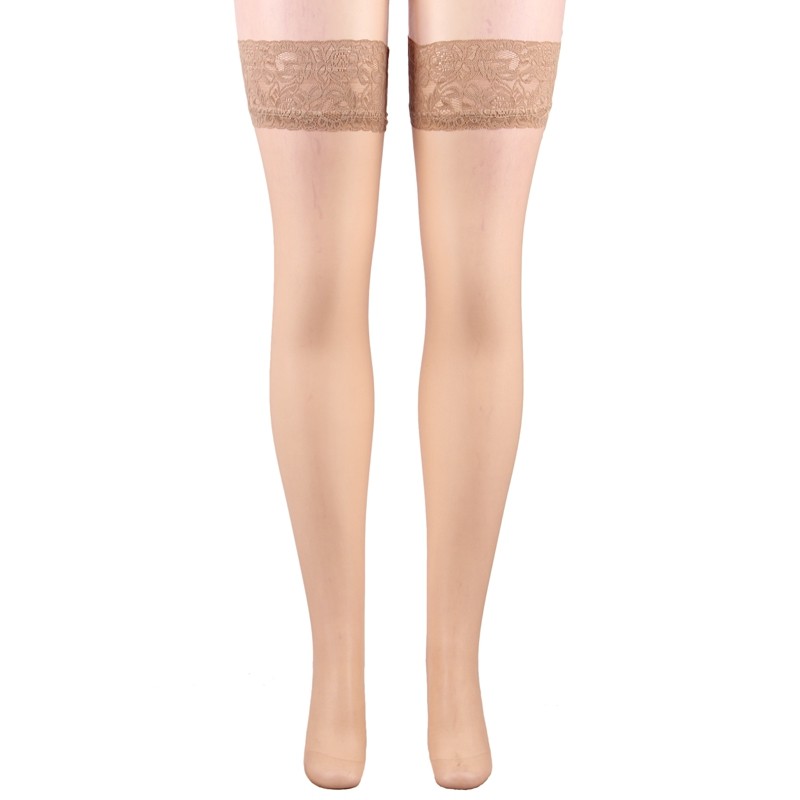 康梦帝欧美情趣丝袜房事女过膝打底假透肉蕾丝边丝袜防勾丝无缝紧身
