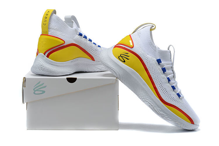 官方舰店8代篮球鞋黑白curry 8白金配色黑彩男女气垫缓震实战战靴 8
