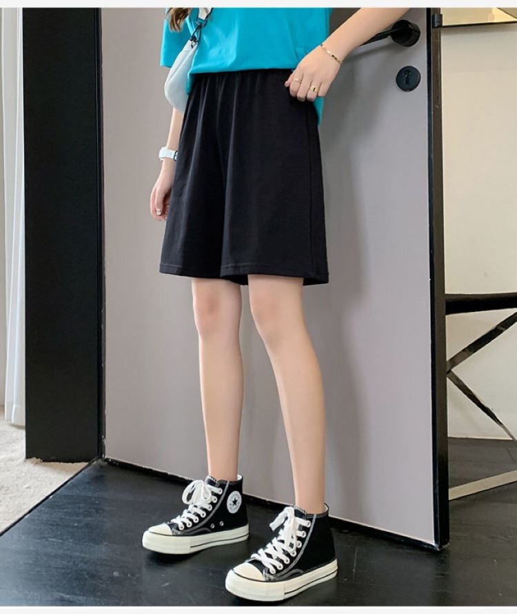 店【特捡漏】短裤女夏薄款阔腿休闲裤大码女装冰丝棉麻女裤夏宽松五分