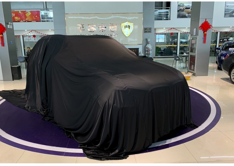 60新车揭幕布红布汽车揭幕布4s新车发布会车衣车展揭幕布盖车交车布
