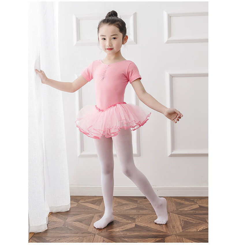 圣迪兰春夏薄款80d天鹅绒儿童舞蹈袜 女童芭蕾舞大袜白色连裤袜芭蕾舞