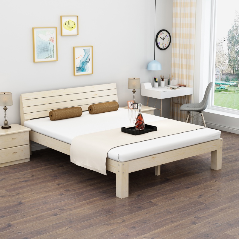 5米现代简约出租房单人床简易1.2m双人1.