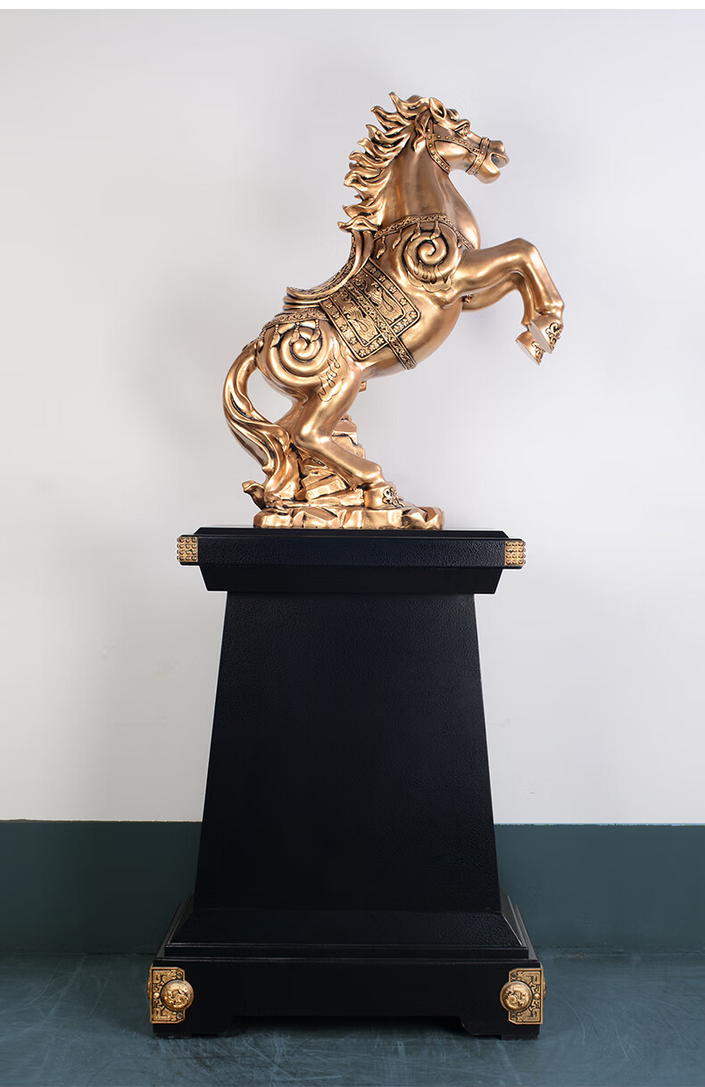 翠佳马摆件工艺品大摆件公司办公室大型摆件企业大厅酒店大堂落地摆设