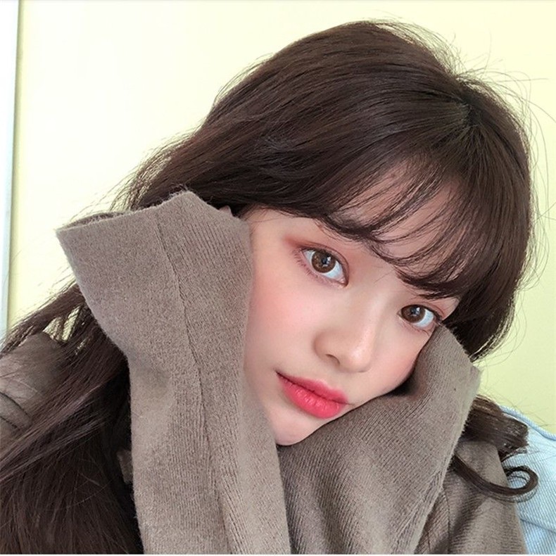空气刘海假发片女网红迷你内扣自然隐形齐留海圆脸无痕假刘海 哑光