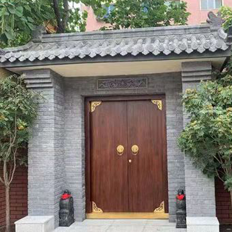 可开票农村实木大门双开门中式别墅庭院门民宿寺庙仿古木门老式对开