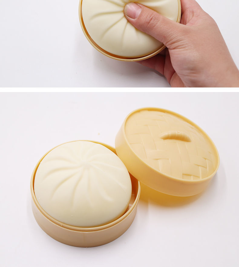 网红抖音同款解压包子发泄解压包子带蒸笼包子捏捏乐 升级款25g【推荐