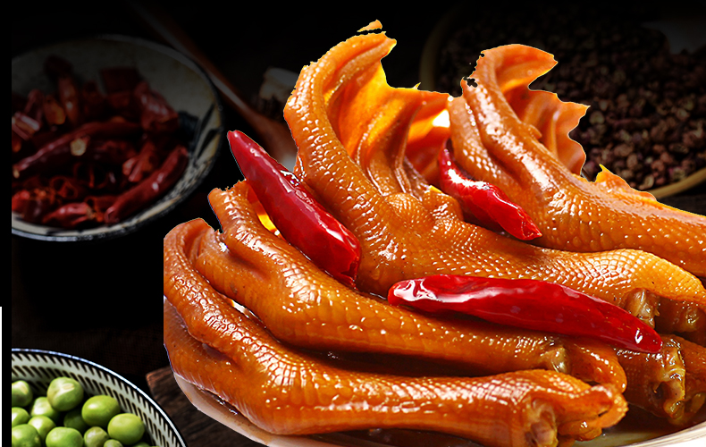 亿家馨酱香鸡爪龙岩泡鸭掌原味香辣味袋装酱香鸡爪凤爪卤味鸭脚零食