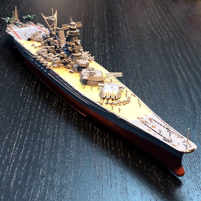 大和号战列舰模型军舰二战舰船军事摆件静态成品舰船模型武藏号金属炮