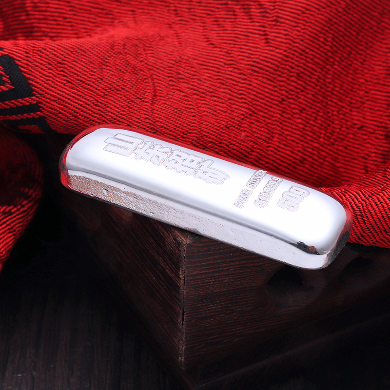 招矿 足银9999银条 500克 真空铸造款银条 足银999.9材质