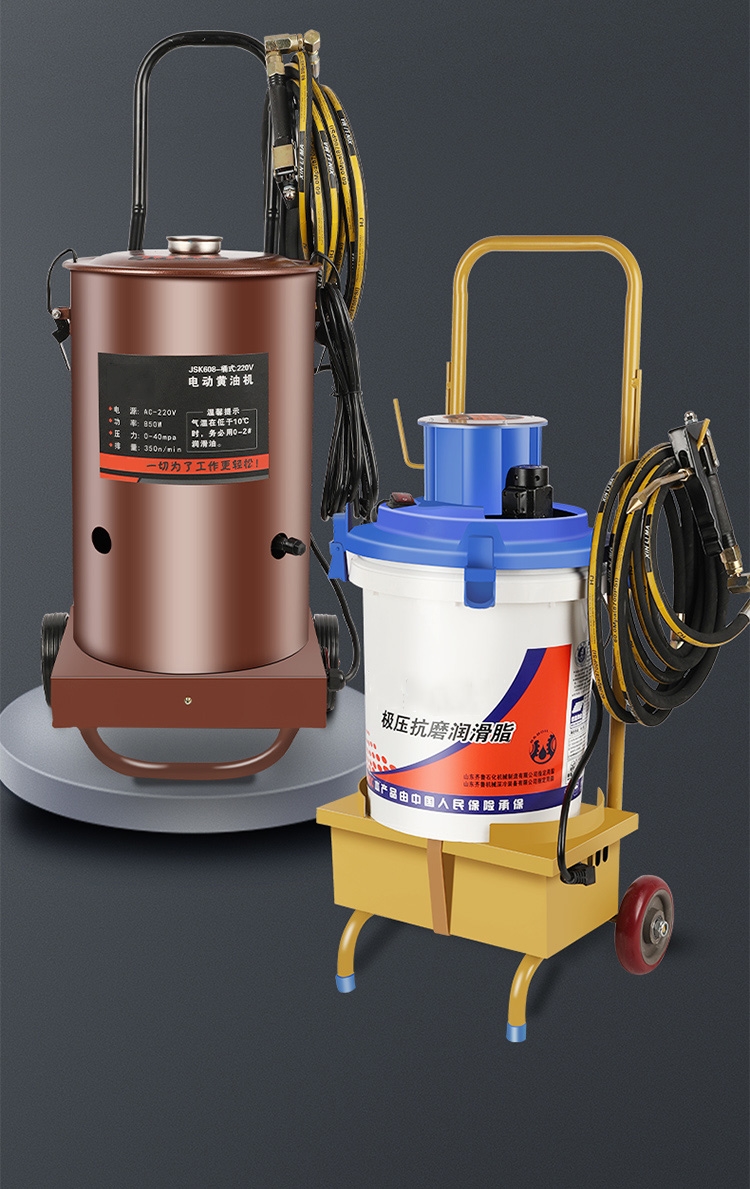 电动黄油枪挖机专用24v全自动打黄油加注机220v高压黄油机 24v下沉式
