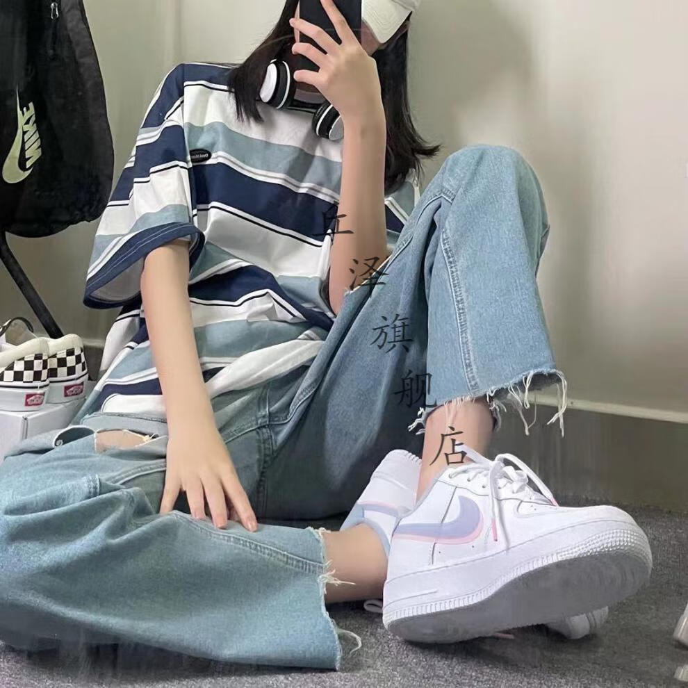 【官方旗舰店】af1空军一号泫雅四钩小白鞋小金钩经典款低帮板鞋男女
