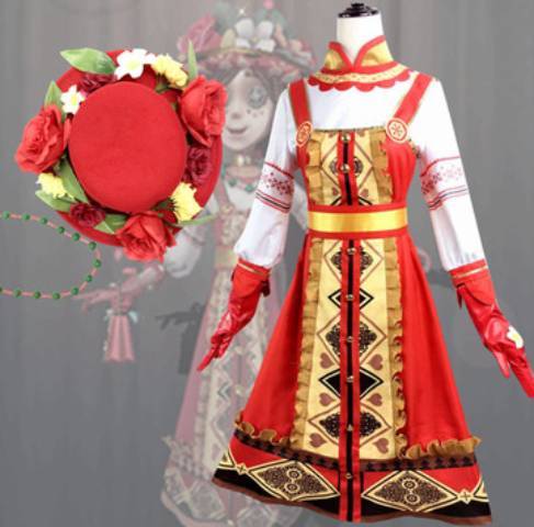 第五人格cos园丁罗刹绯春园丁cos套装cosplay服装女新皮肤假发服装