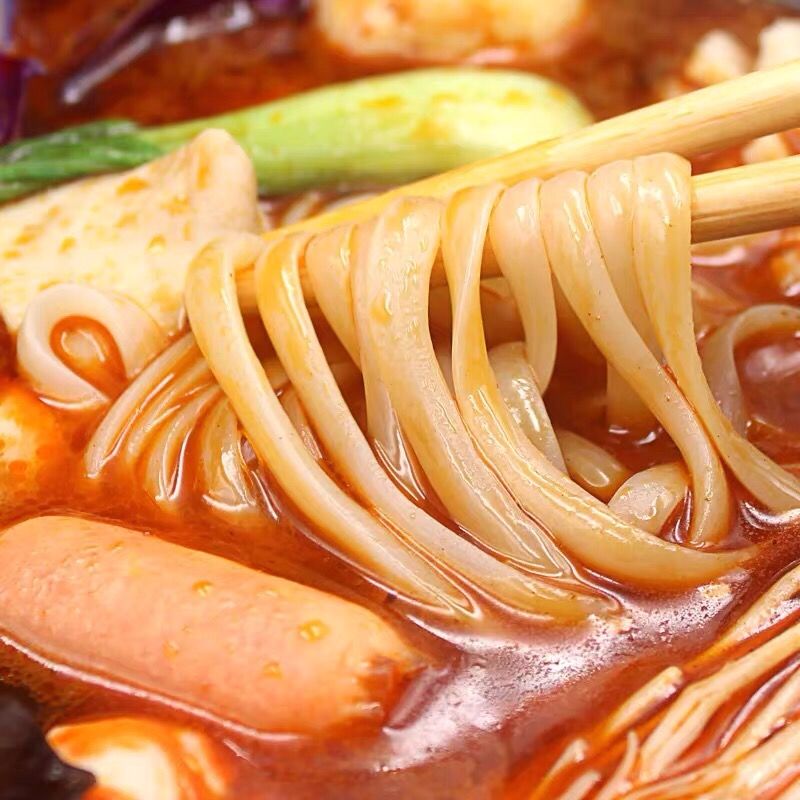 浓汤真空塑封牛筋面细条冷面玉米面 麻辣烫4袋 东北牛津麻辣烫【图片