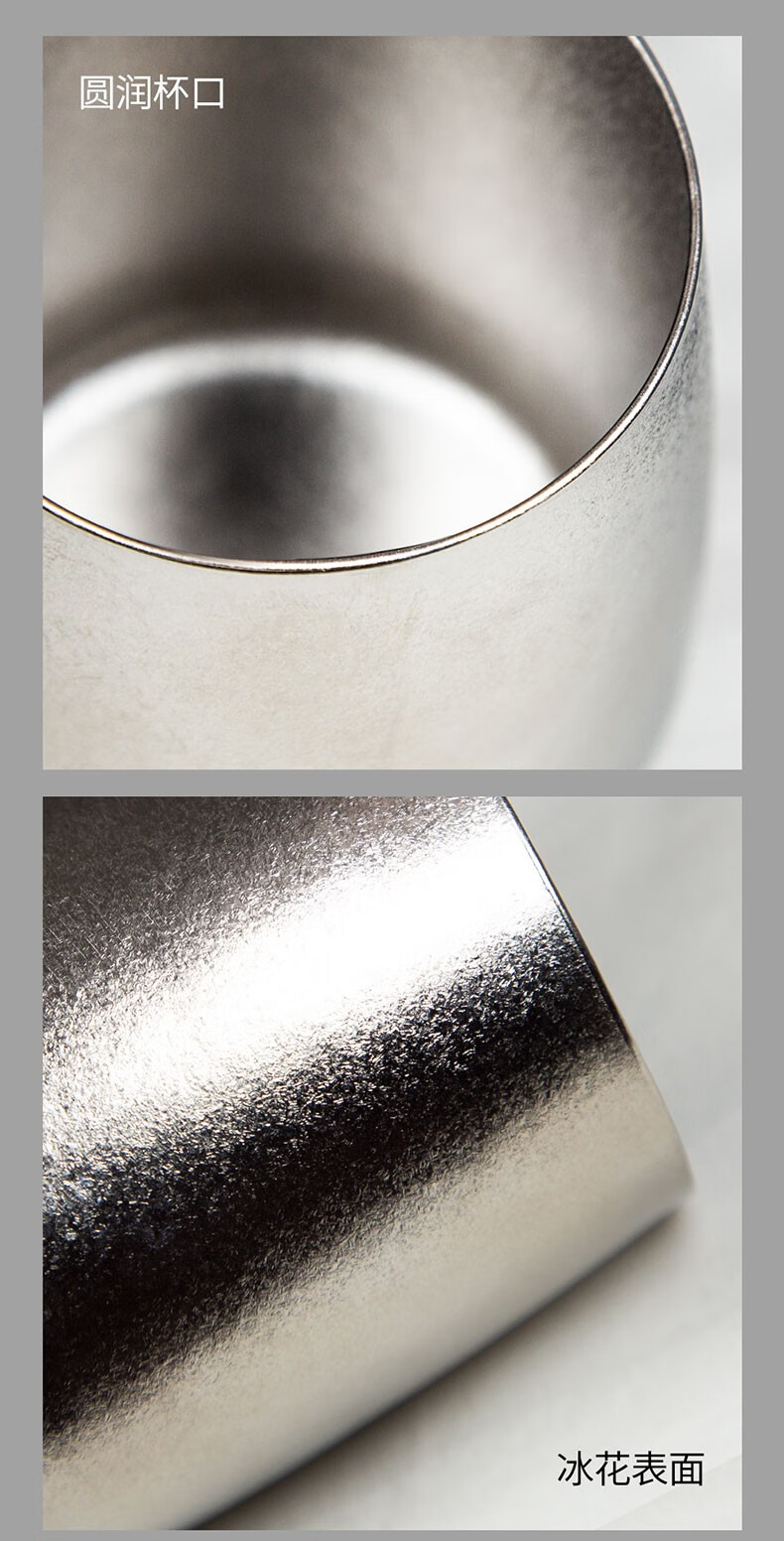 钛途titotitanium纯钛杯子995钛合金户外餐具水杯茶杯咖啡杯钛茶碗120