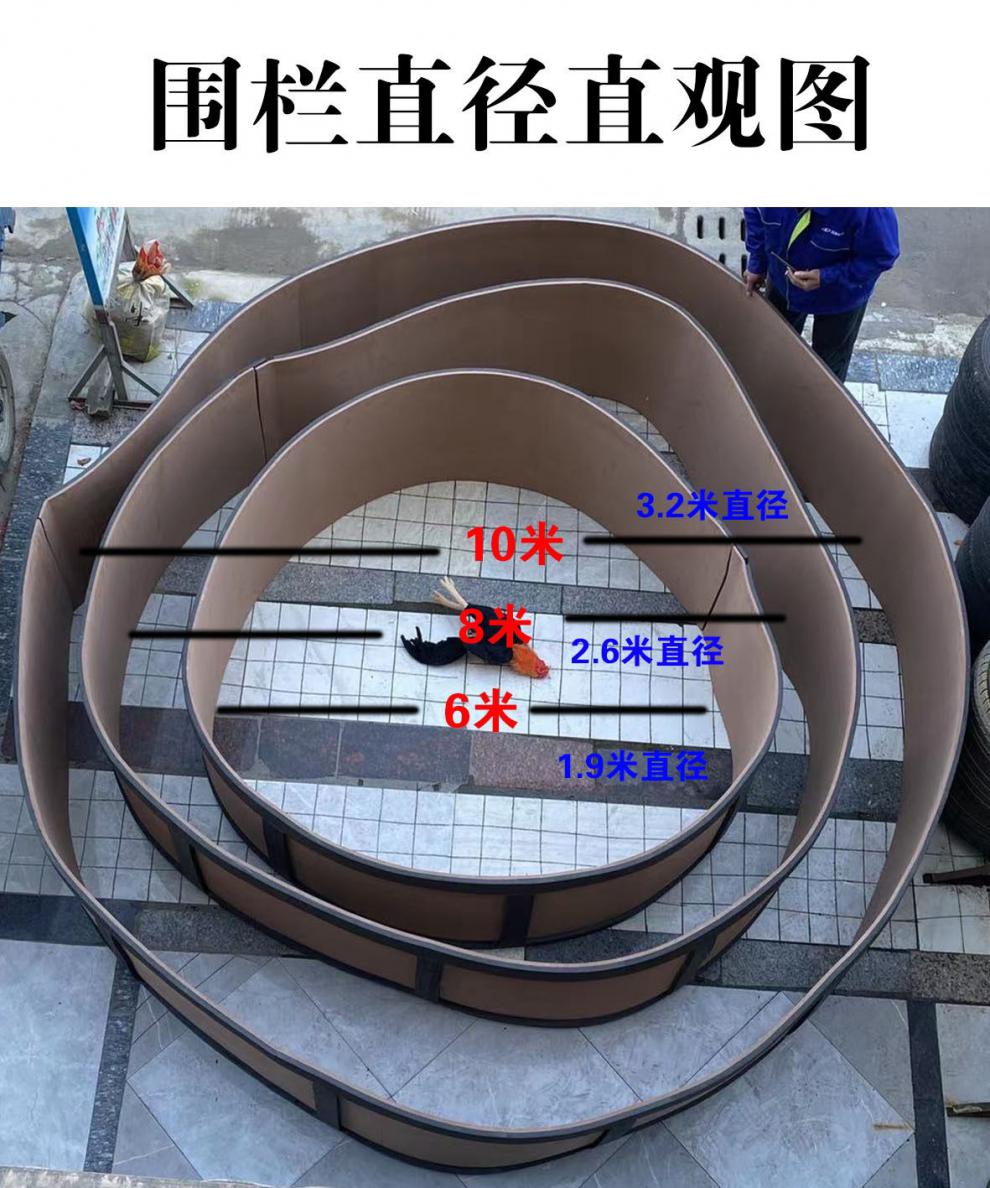 斗鸡折叠围子斗鸡日常训练用品训鸡围圈斗鸡场地地毯 6米的围子60公分