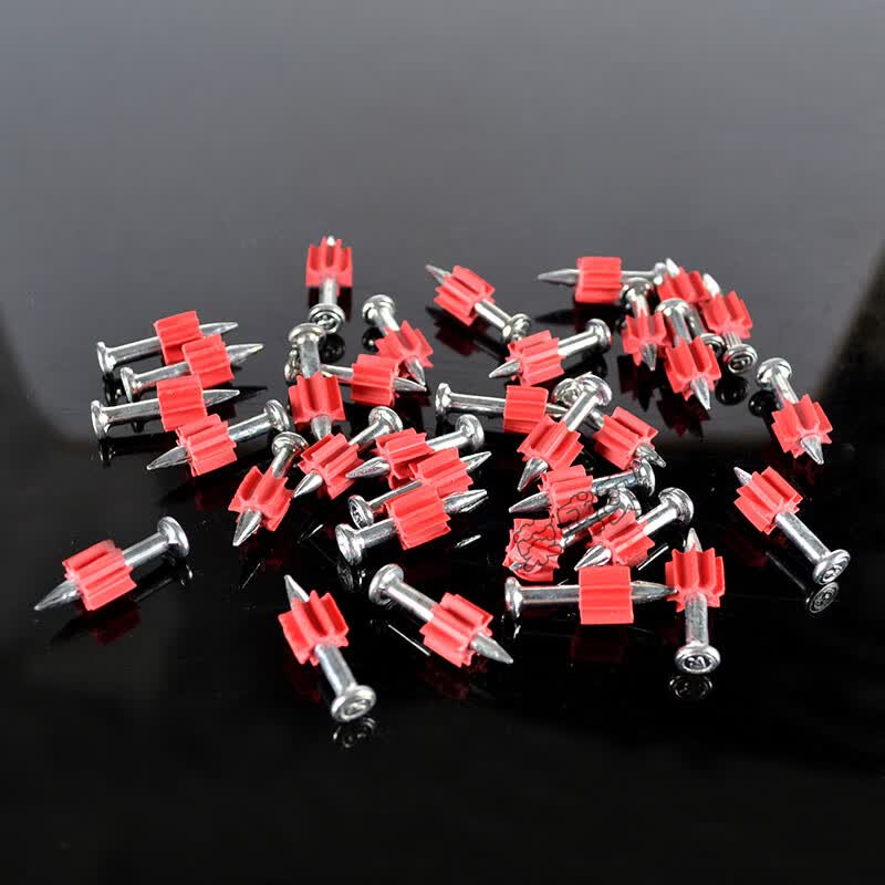 硬质水泥钉 射钉钢钉水泥墙钉 钉子墙画钉挂画钉五金铁钉每盒 大号