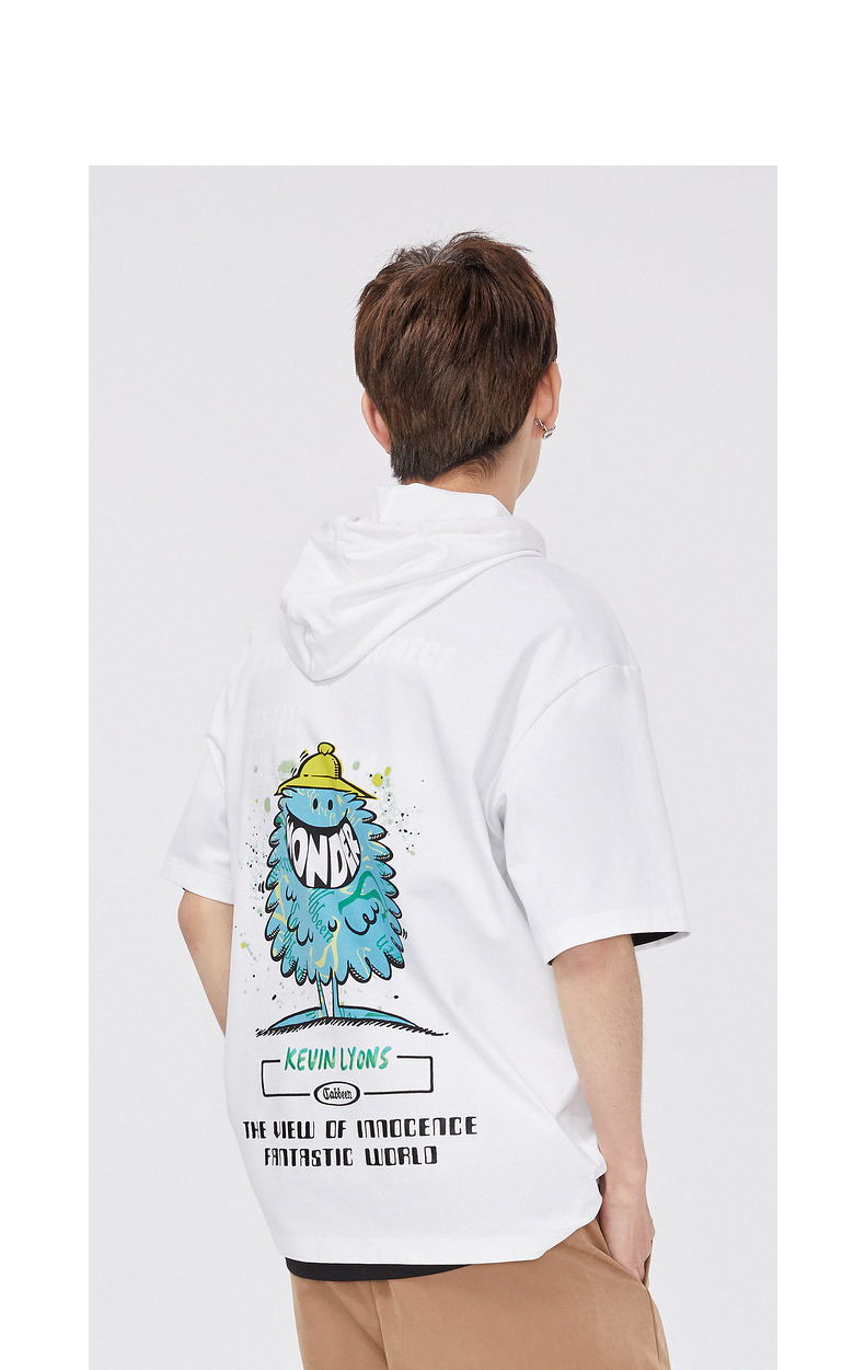 【小鬼王琳凯同款】小鬼同款美国艺术家商场同款cabbeen/卡宾印花卫衣