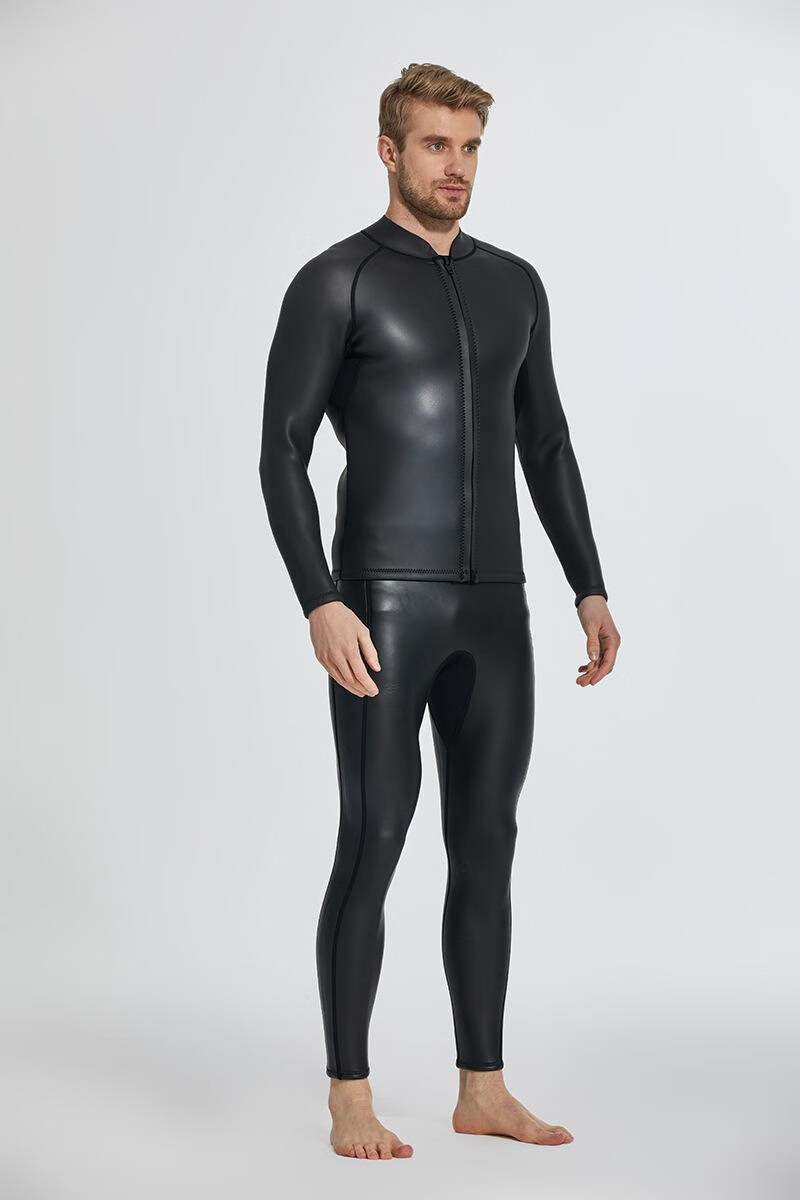 zcco胶衣游泳 光保暖皮潜水服游泳2mm无袖铁人三项连体防寒cr胶衣