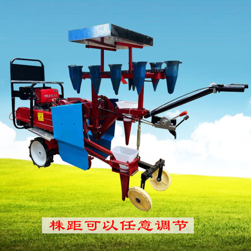 自走式辣椒移栽机蔬菜红薯秧苗移栽机微耕机带多功能栽苗机定制定金