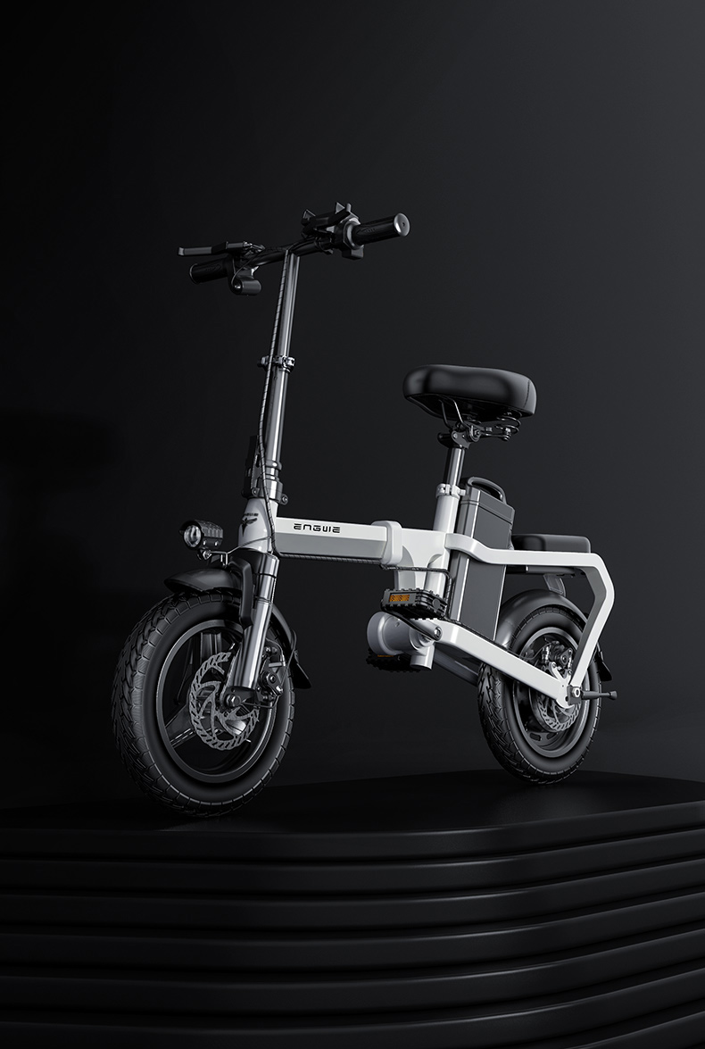 无链条折叠电动自行车轴传动超轻小型锂电池代驾电瓶电动车 睿动版8a