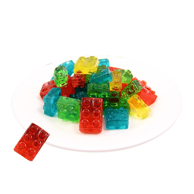 阿麦斯4d乐高软糖积木水果味散装网红可以吃的橡皮糖qq糖多规格 积木