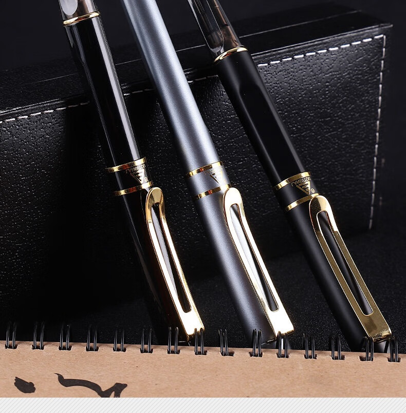 三支装烂笔头8037正姿钢笔中小学生练字书法特细刻字浅蓝刻字2支05