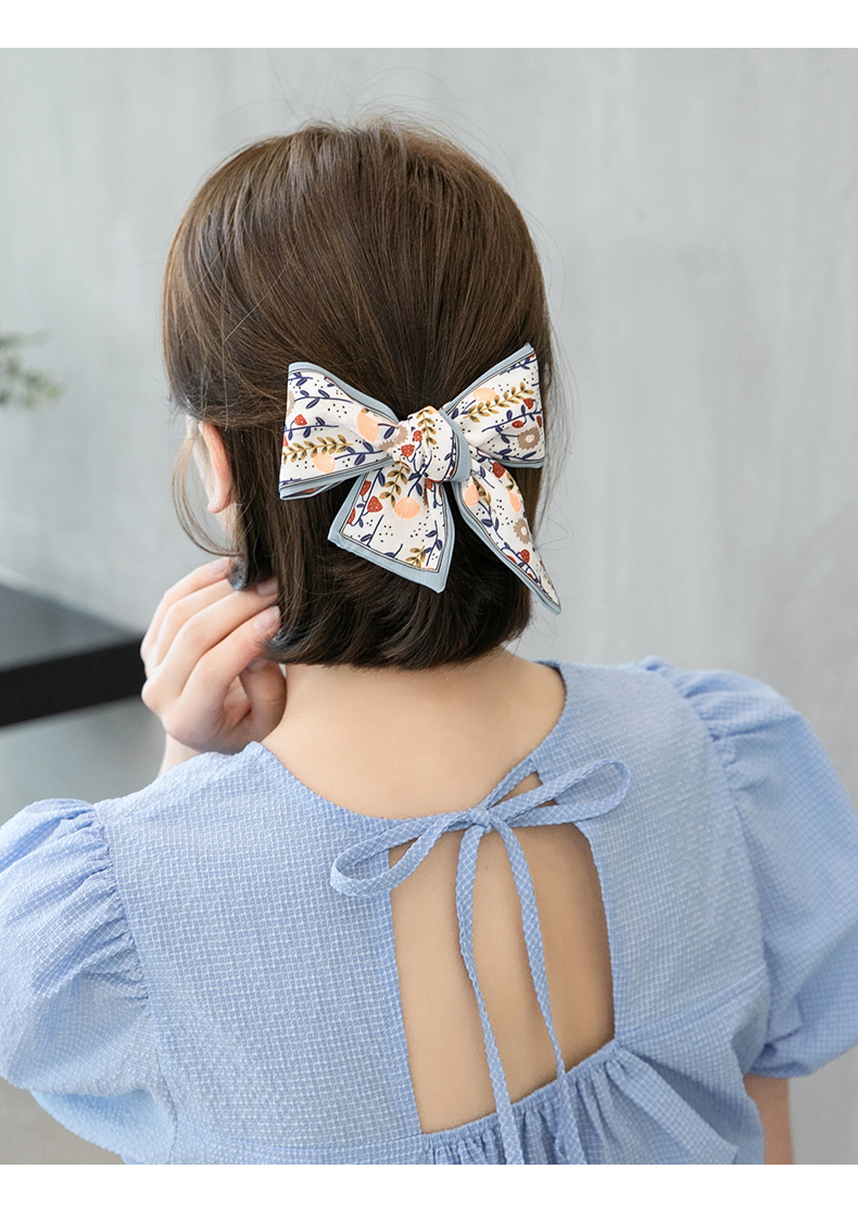 张太太发带女绑发头饰2021年新款蝴蝶结扎马尾飘带布韩版短发发饰女