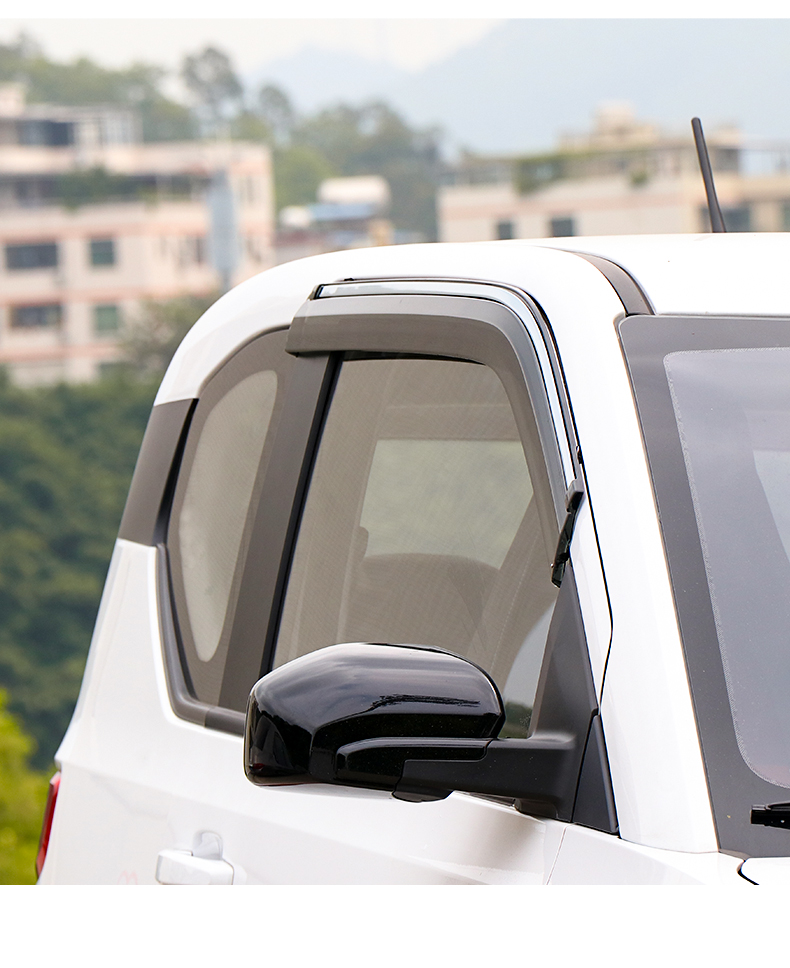 适用于五菱宏光miniev专用晴雨挡迷你ev车窗亮条雨眉遮雨板改装 (五菱