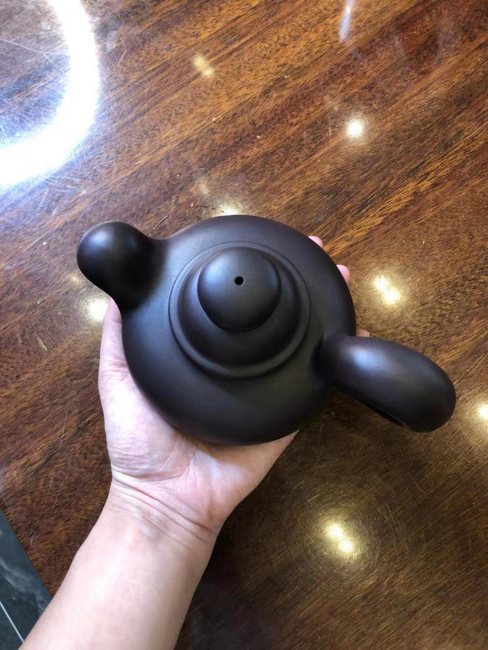 善财新品宜兴老紫泥茶壶纯手工名家吴文彩大容量松鼠紫砂壶茶具紫泥