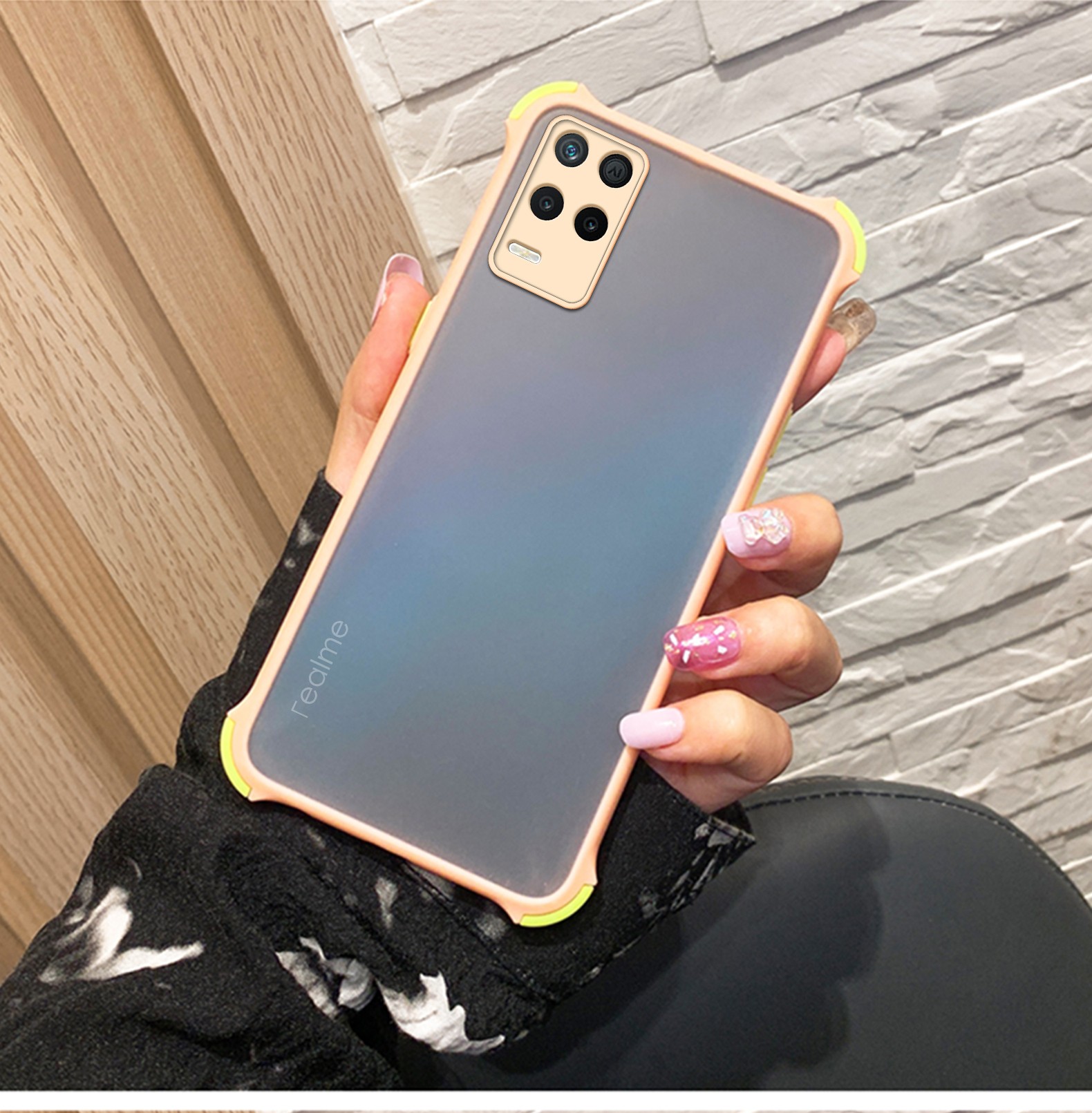 零笙realmeq3手机壳四角防摔oppo真我q3i保护套软硅胶q3pro磨砂透明