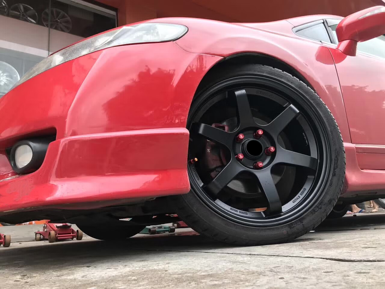 16 17 18 19寸te37旋压改装轮毂适合思域飞度雨燕尚酷高尔夫a3 rs银色