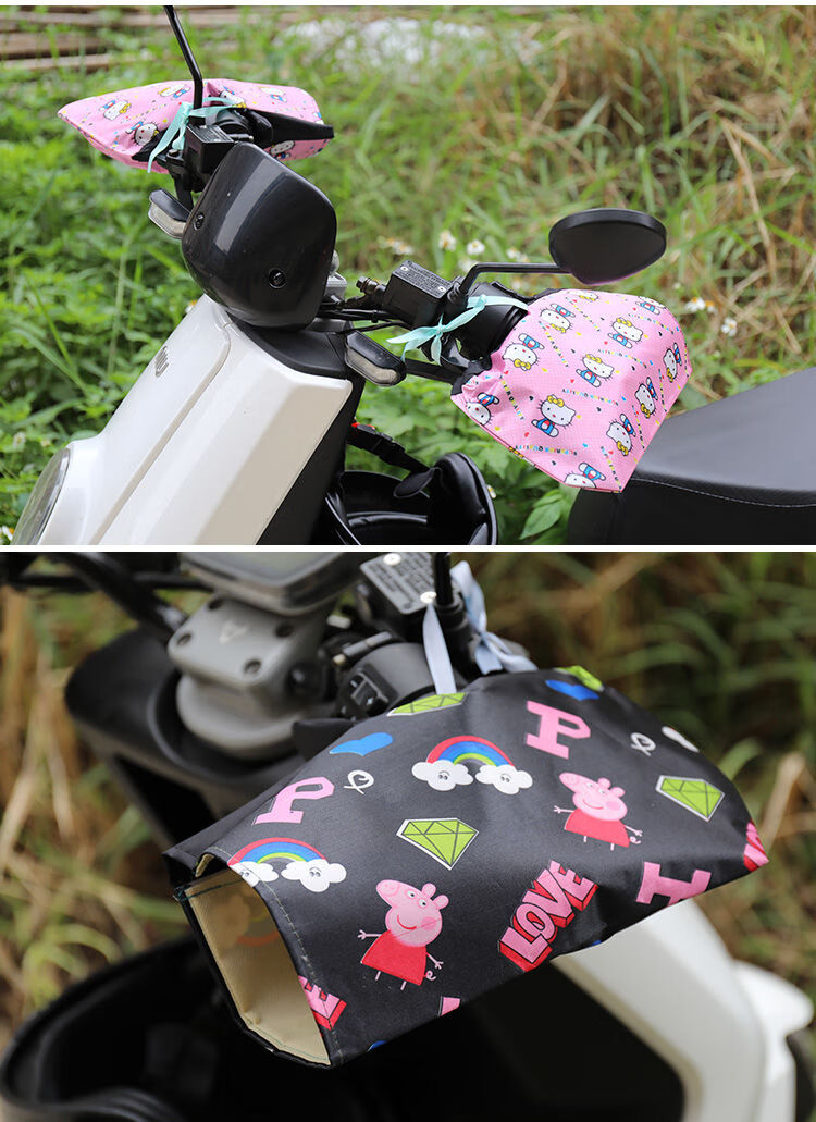 冬季摩托车把套电动车护手套 薄厚两款夹棉电动摩托车手套电车防风