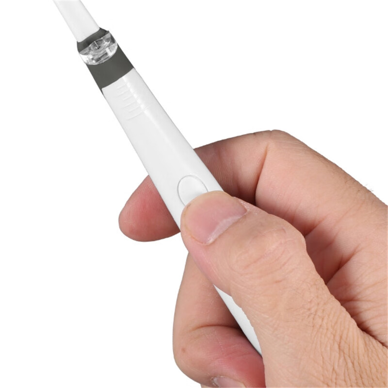 led声波振动电动磨牙器抛光洁牙器去除牙结石牙渍牙垢工具家用sn 白色