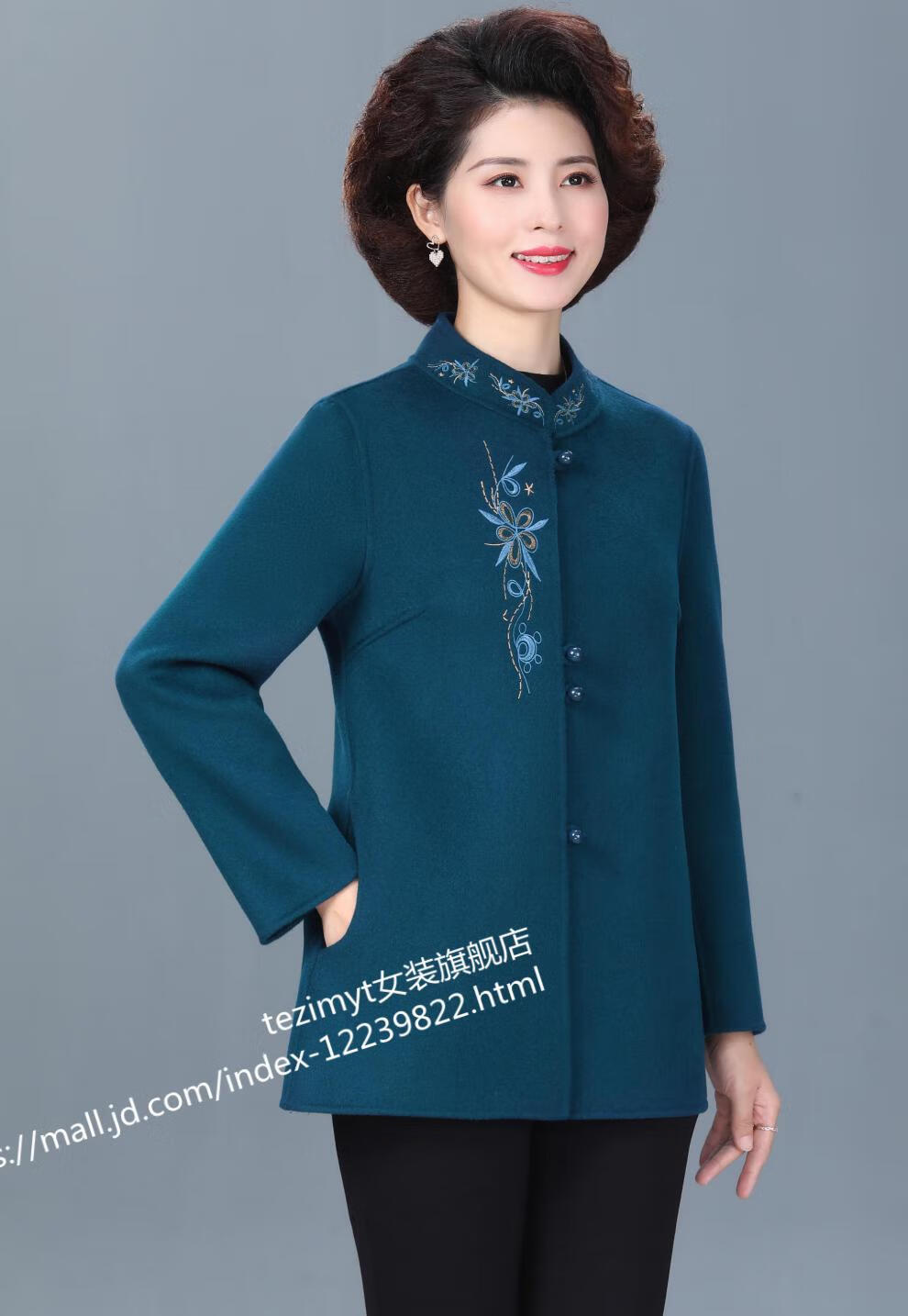 tezimyt美丽衣橱显瘦百搭中秋冬装双面呢羊绒大.
