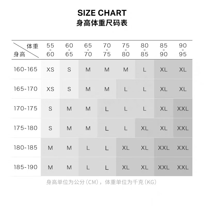 品牌尺码图