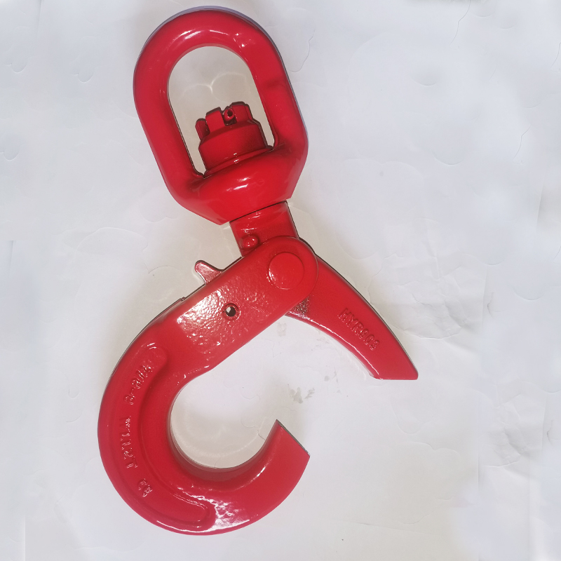 自锁勾旋转保险防脱吊钩g80合金钢安全自锁钩吊钩旋转自锁315吨108