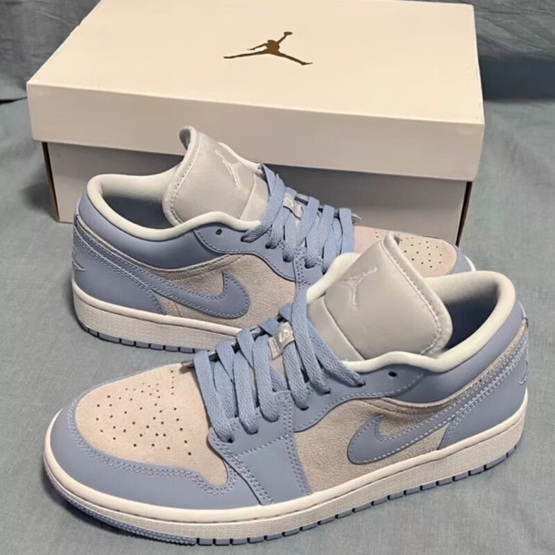 【现货】耐克air jordan 1 low aj1 gs 黑粉脚趾低帮篮球鞋女554723
