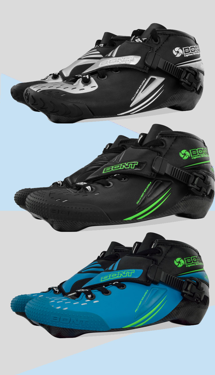 速滑鞋 bont jet速滑鞋 大三轮铝合金红魔法速滑轮 马拉松速滑鞋 夺红