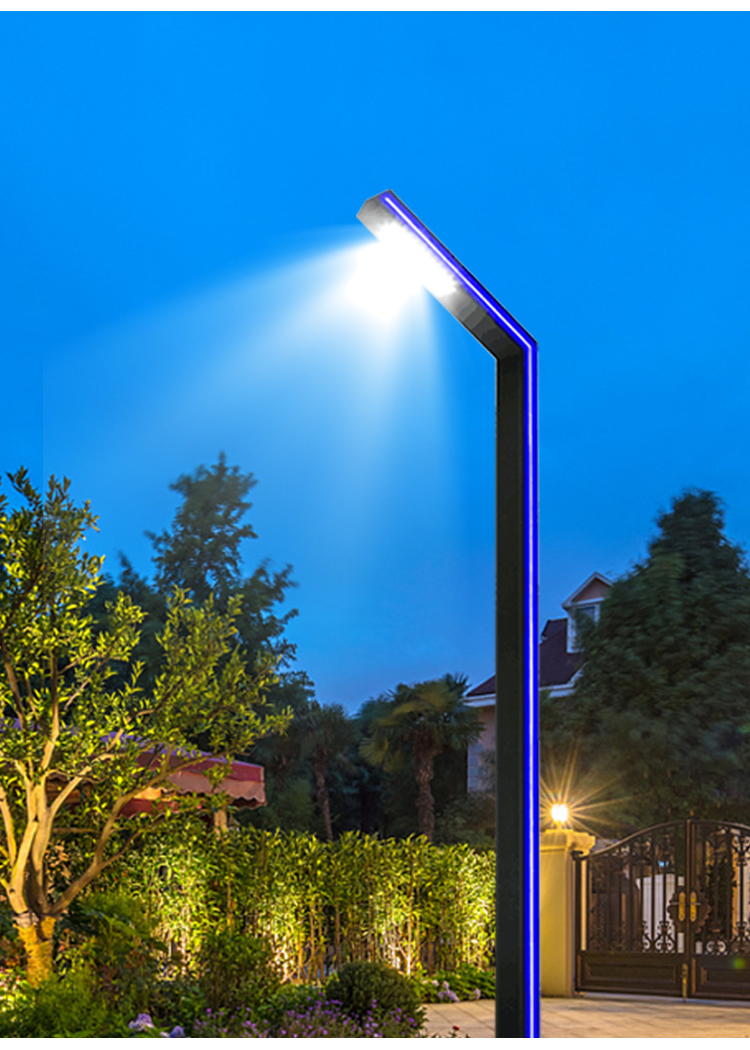 太阳能led户外防水景观庭院灯3米超亮道路别墅花园小区铝型材灯柱3米a