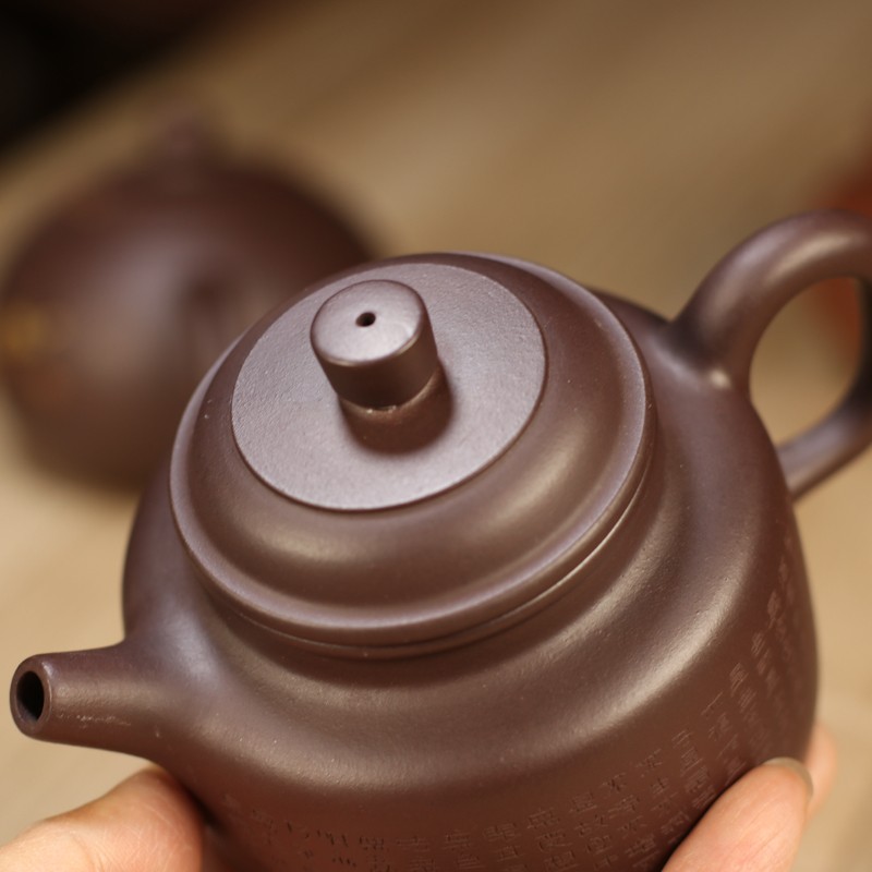 沐享茶道宜兴紫砂壶德钟壶原矿紫泥壶国工熊菊平古法手工制作功夫茶具
