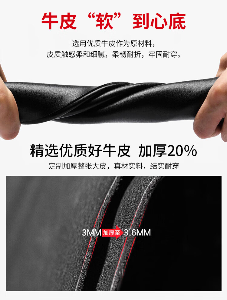 EGCHI Men's Leather Shoes, Business Casual Formal Shoes, Work Wear-Resistant New Style Shoes, Slip-On Style, Size 40, Model 8823 6