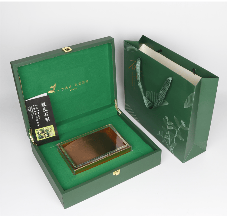 2022新款 霍山铁皮石斛礼盒空盒高档半斤一斤装新款铁皮石斛礼品盒