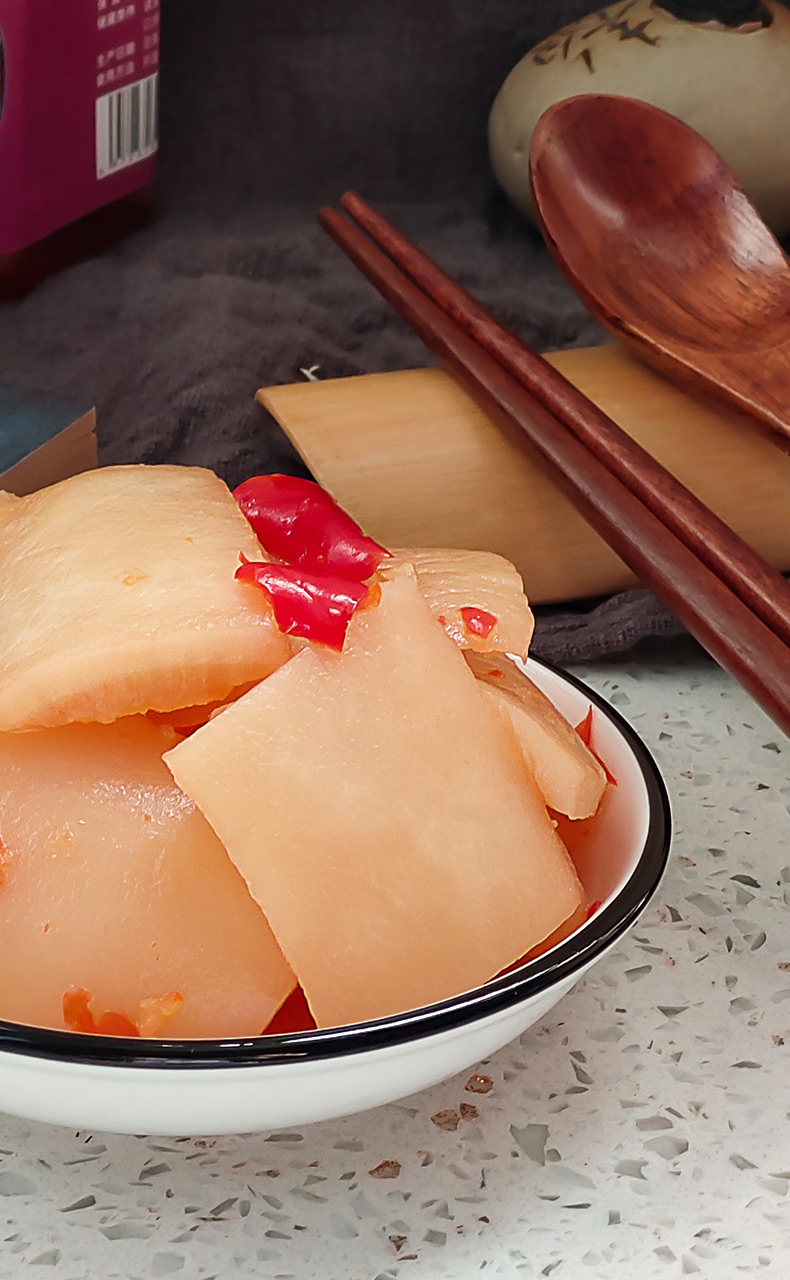 苗小开爽口萝卜皮咸菜酸辣酸甜脆皮腌泡萝卜条罐装400g泡菜零食小吃中