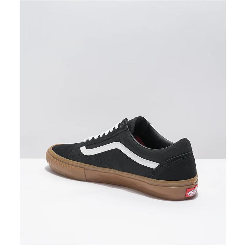 skate old skool黑白滑板鞋 经典款时尚街拍运动鞋 black 8 1/2【图片